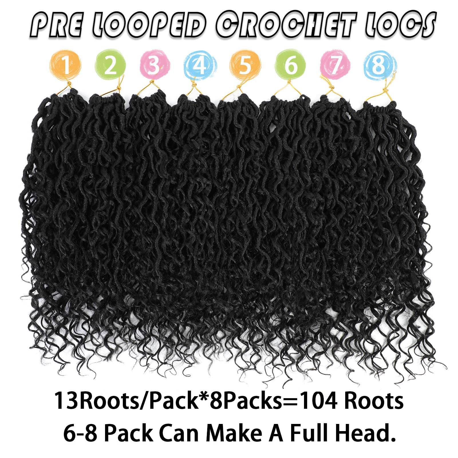Col Bling Goddess Locs 14inch pre-looped design eases crochet installation for beginners