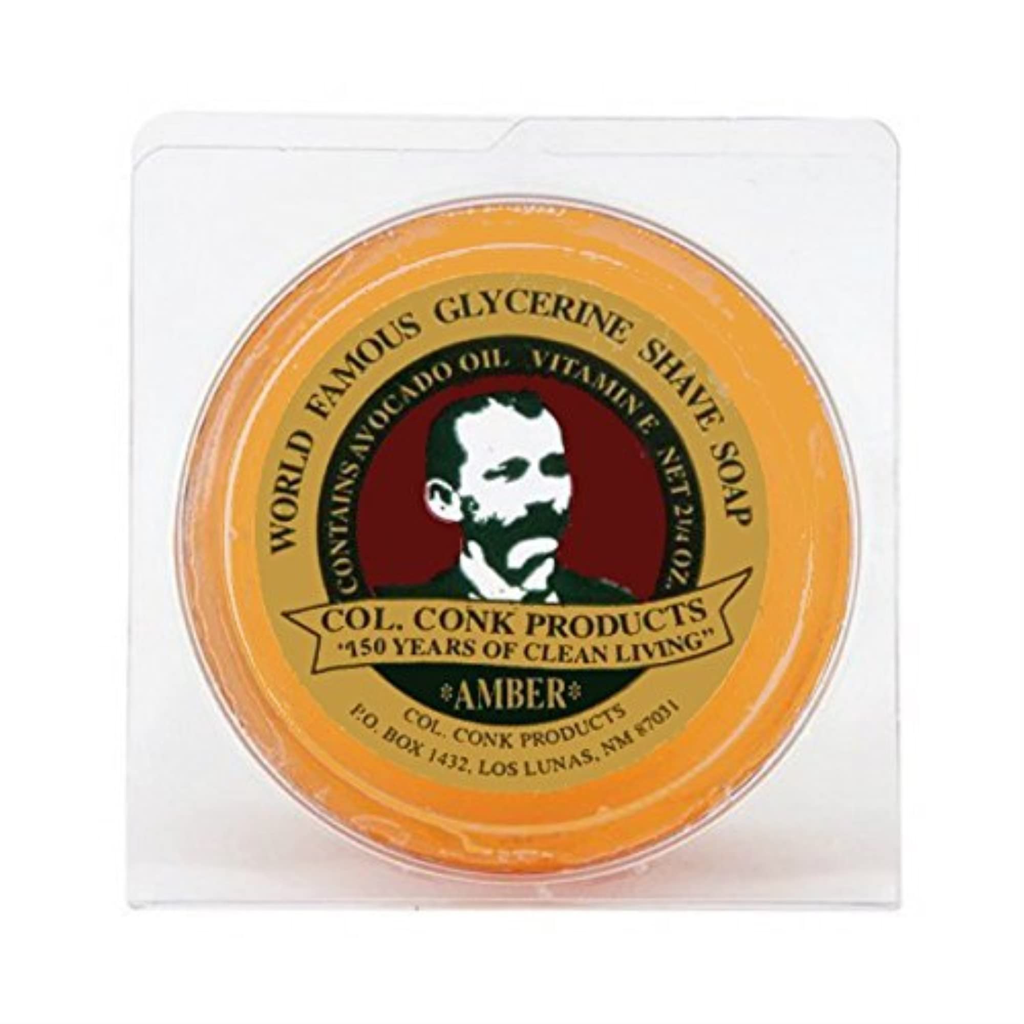 Col. Conk shave soap lathers smoothly for a comfortable, close shave.
