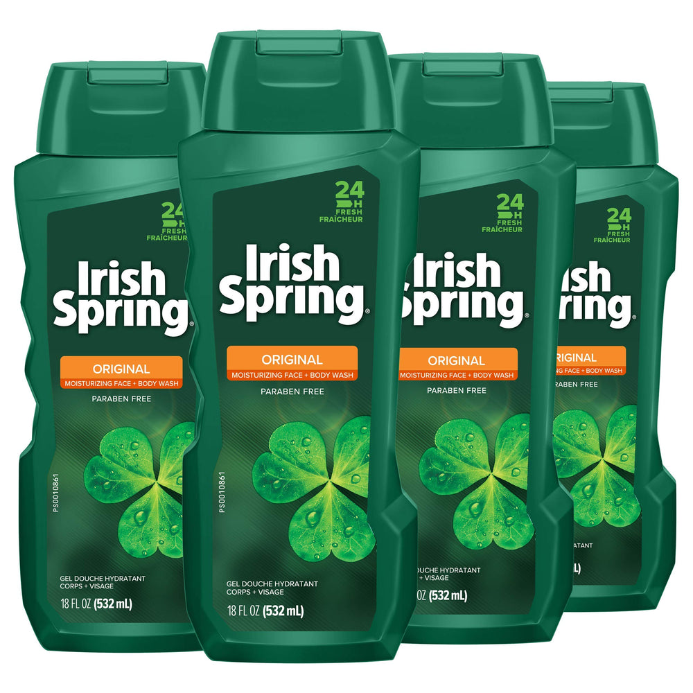Colgate Irish Spring Original men bottle front view showing lasting freshness