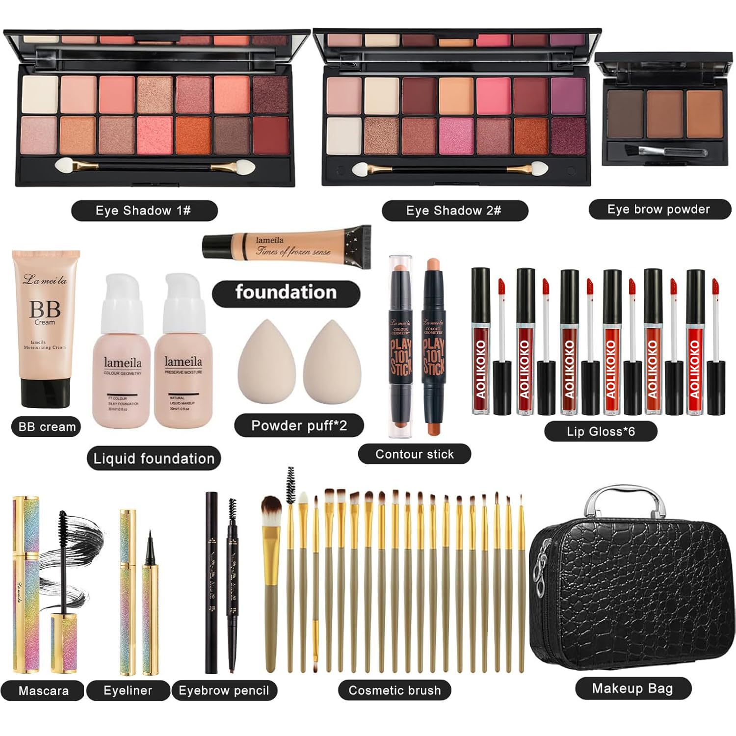 Coliusa Eyebrow Powder helps define brows for polished framing.