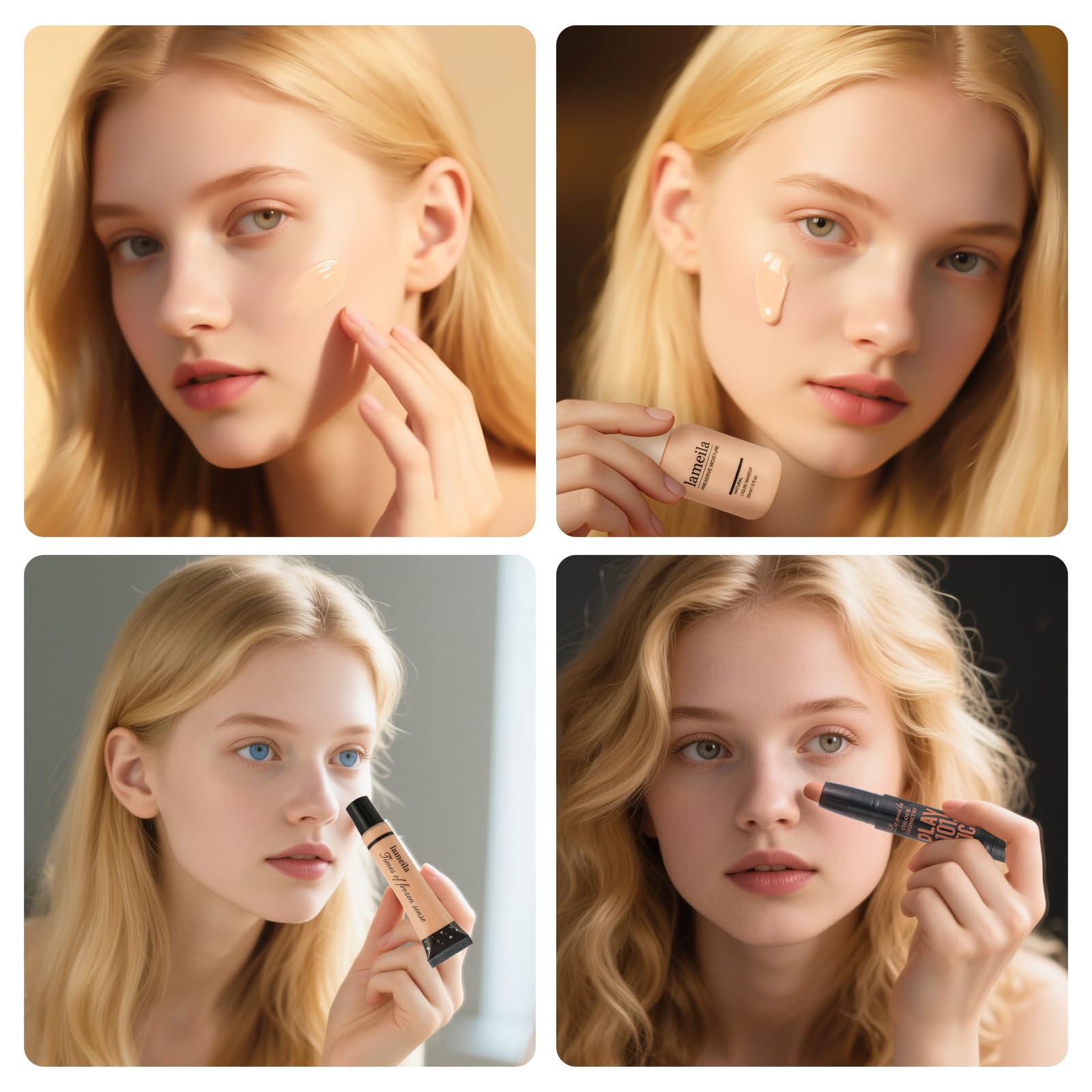 Coliusa Makeup Brush helps apply products smoothly for precise detail.