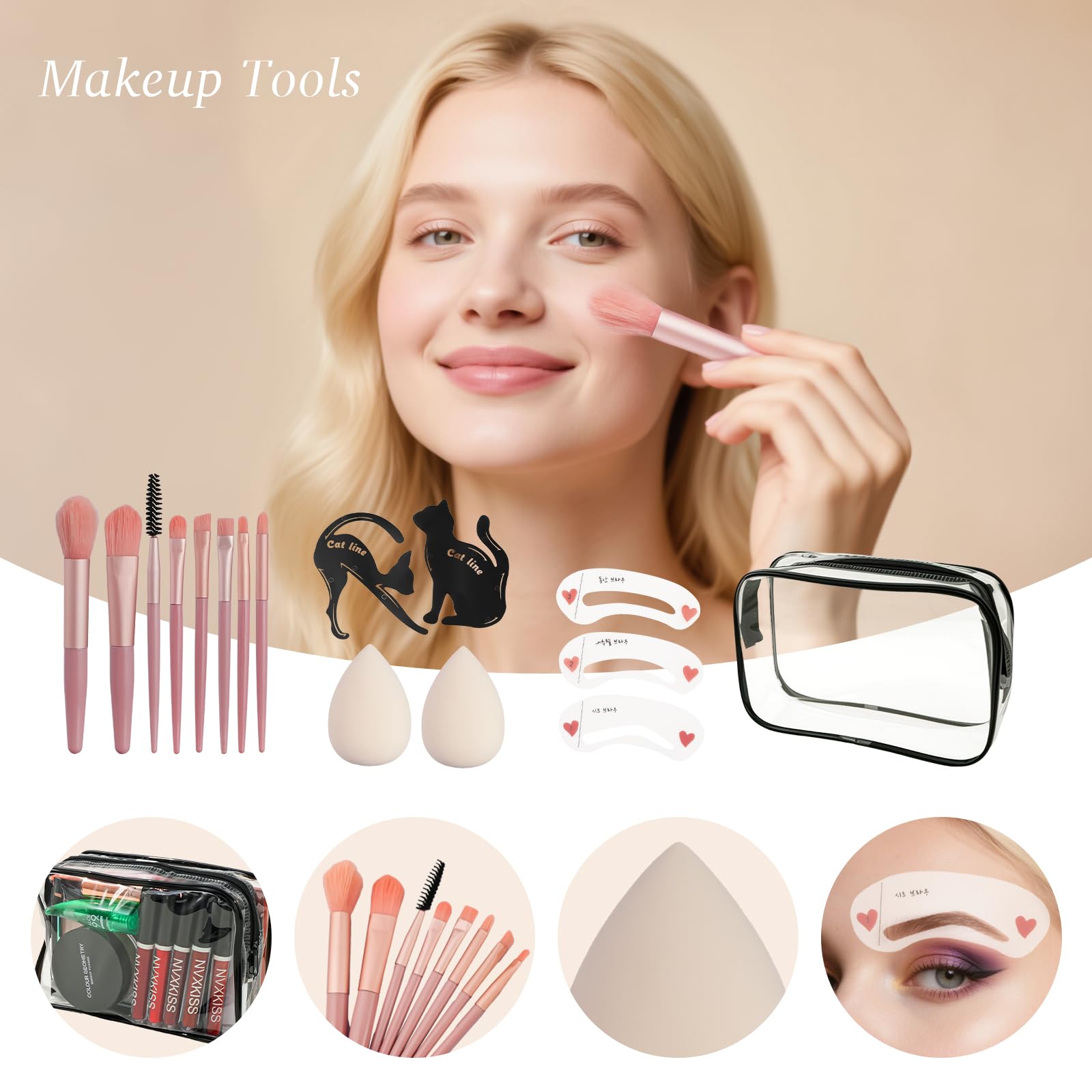 coliusa mascara and eyeliner set creates defined eyes with ease