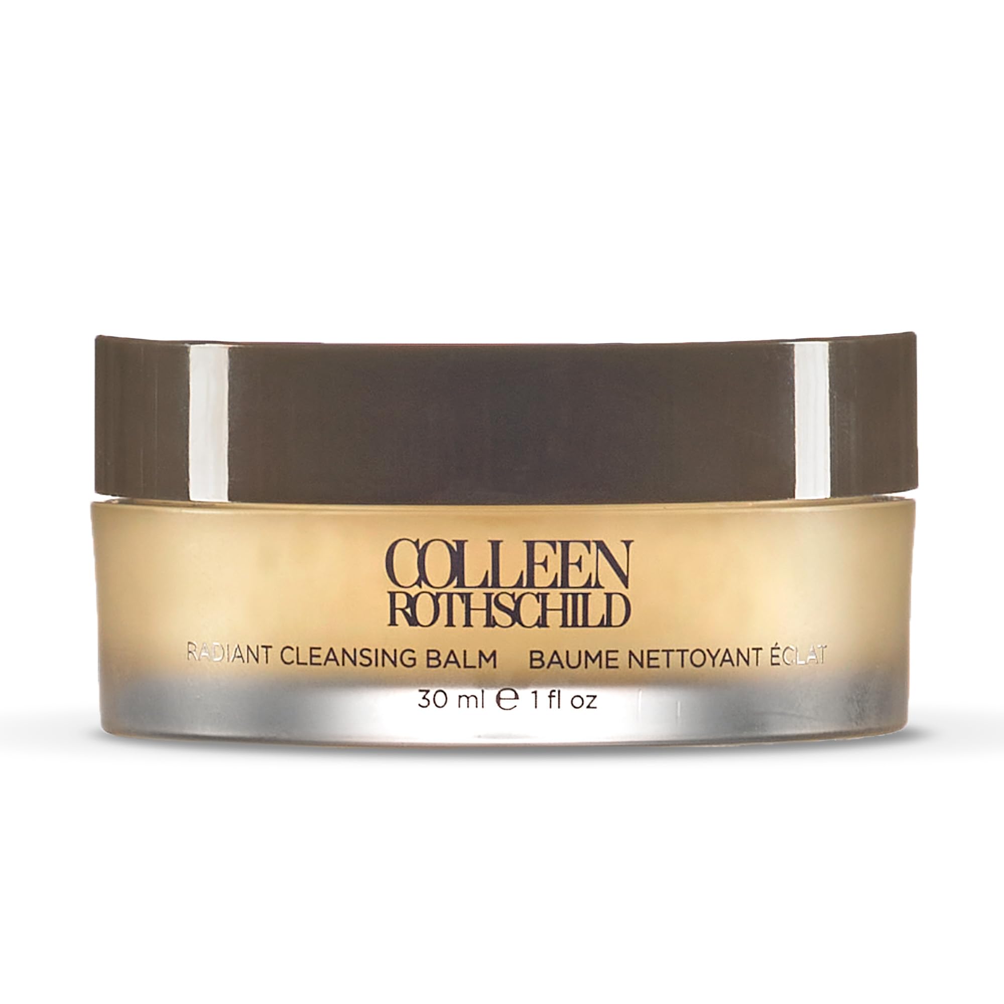 COLLEEN ROTHSCHILD Mini Radiant Cleansing Balm tube front demonstrates travel-friendly packaging for effortless makeup removal.