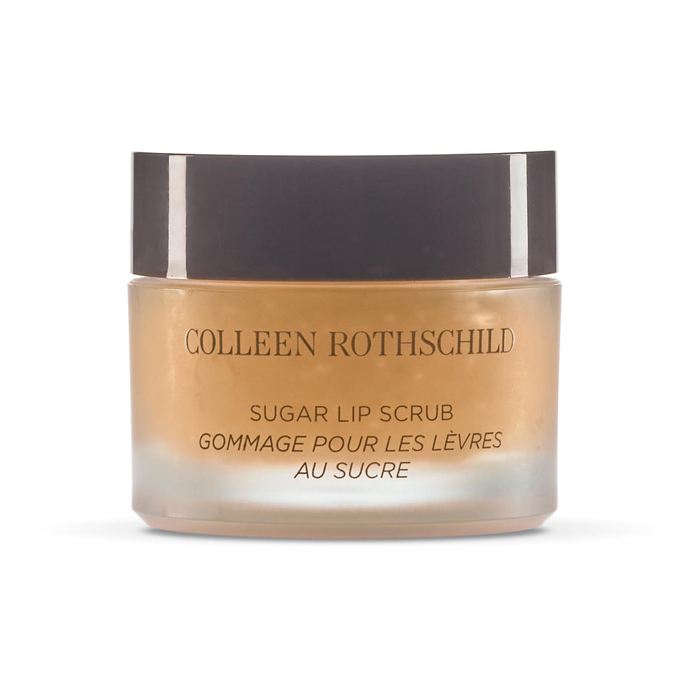 COLLEEN ROTHSCHILD Sugar Lip Scrub bottle with brown sugar for gentle exfoliation.