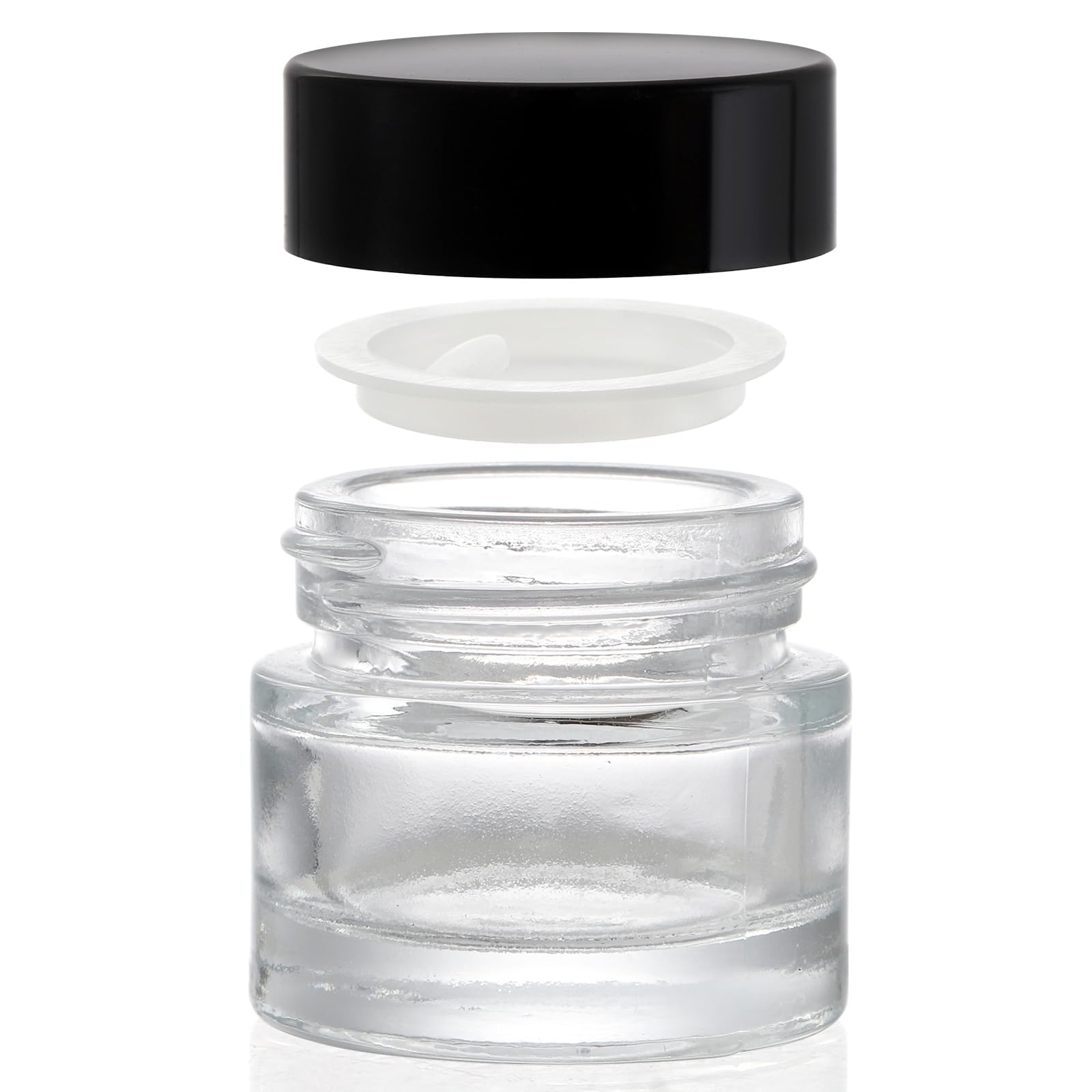 Coloch 10ml jar filled with cream demonstrating easy access and scooping.