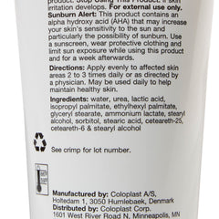 Coloplast Atrac-Tain tube-front image emphasizes fragrance-free, dye-free formulation.