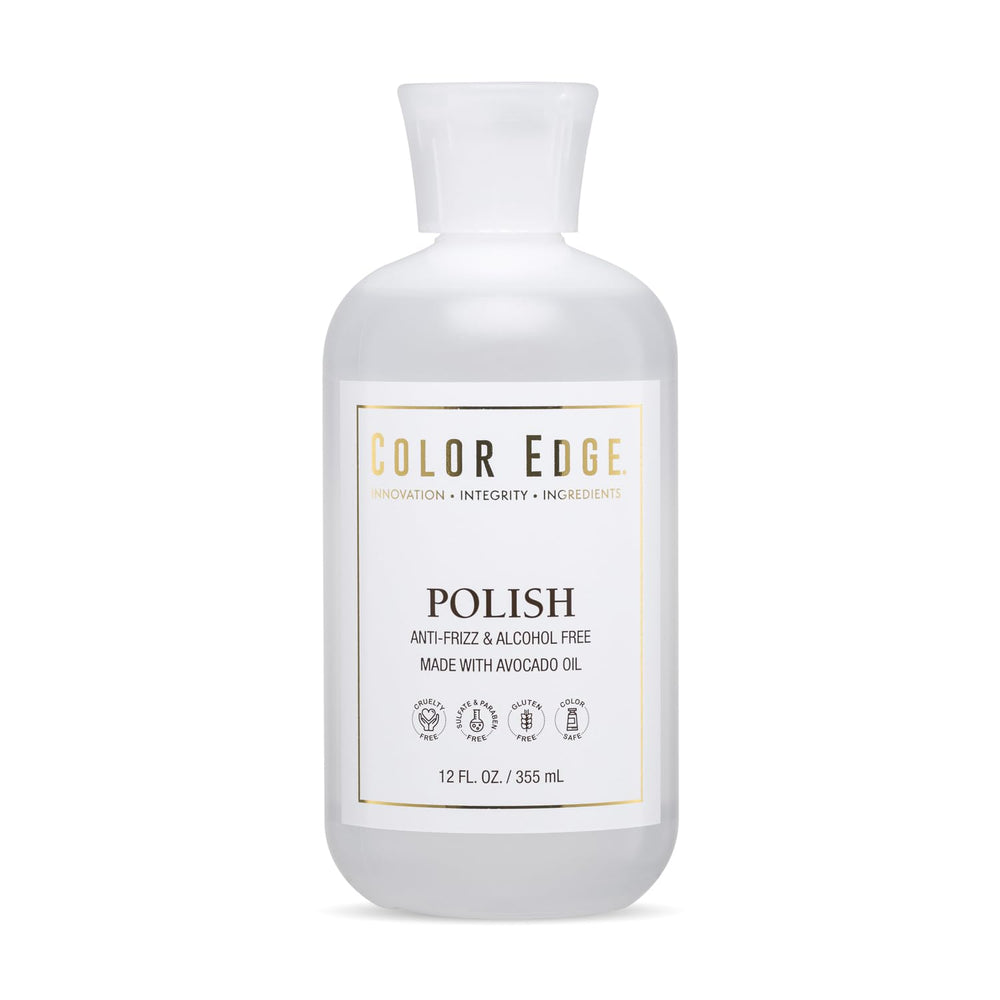 Color Edge Polish bottle ready for nourishing skin and hair hydration and detangling.