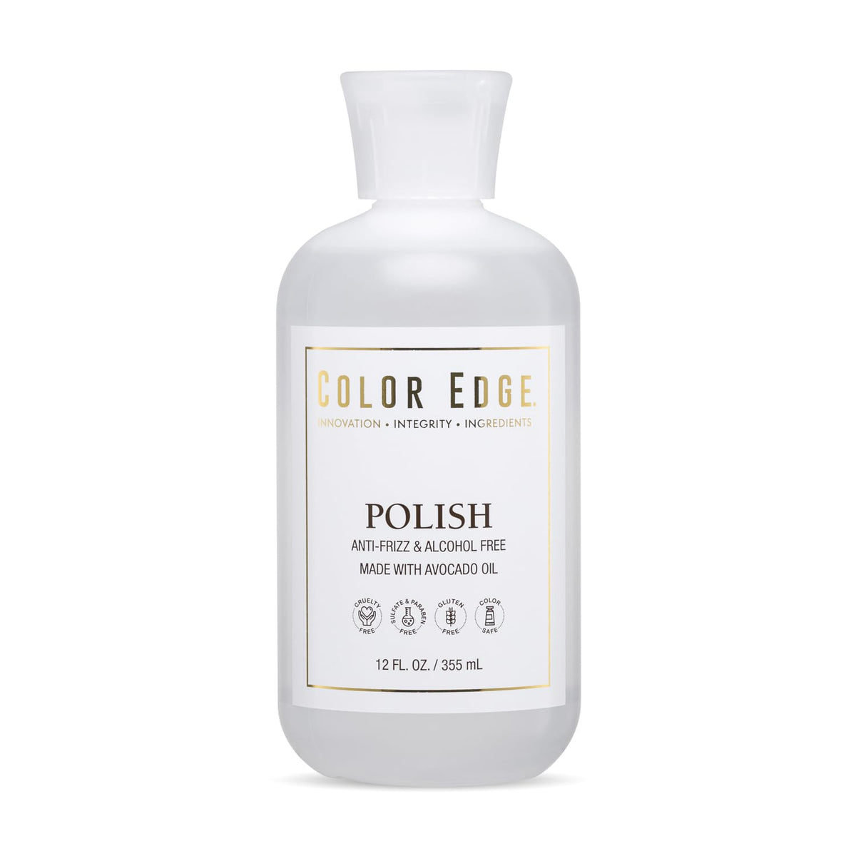 Color Edge Polish bottle ready for nourishing skin and hair hydration and detangling.