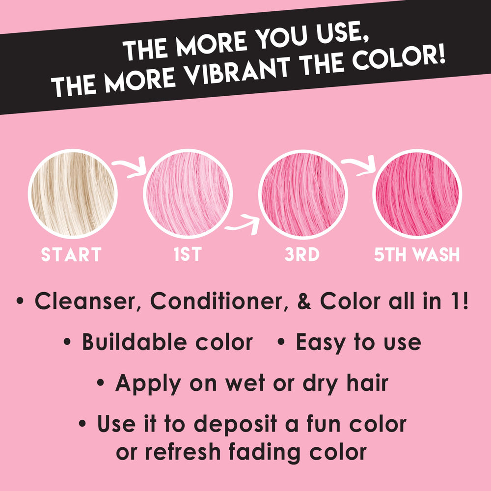 Color Lux Blush: muestra la aplicación en cabello para color gradual.