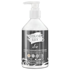 Color Lux Color Cleansing Conditioner Silver bottle deposits pigment while cleansing