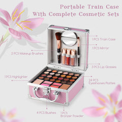 Color Nymph 24-color eyeshadow palette with vibrant and soft finishes