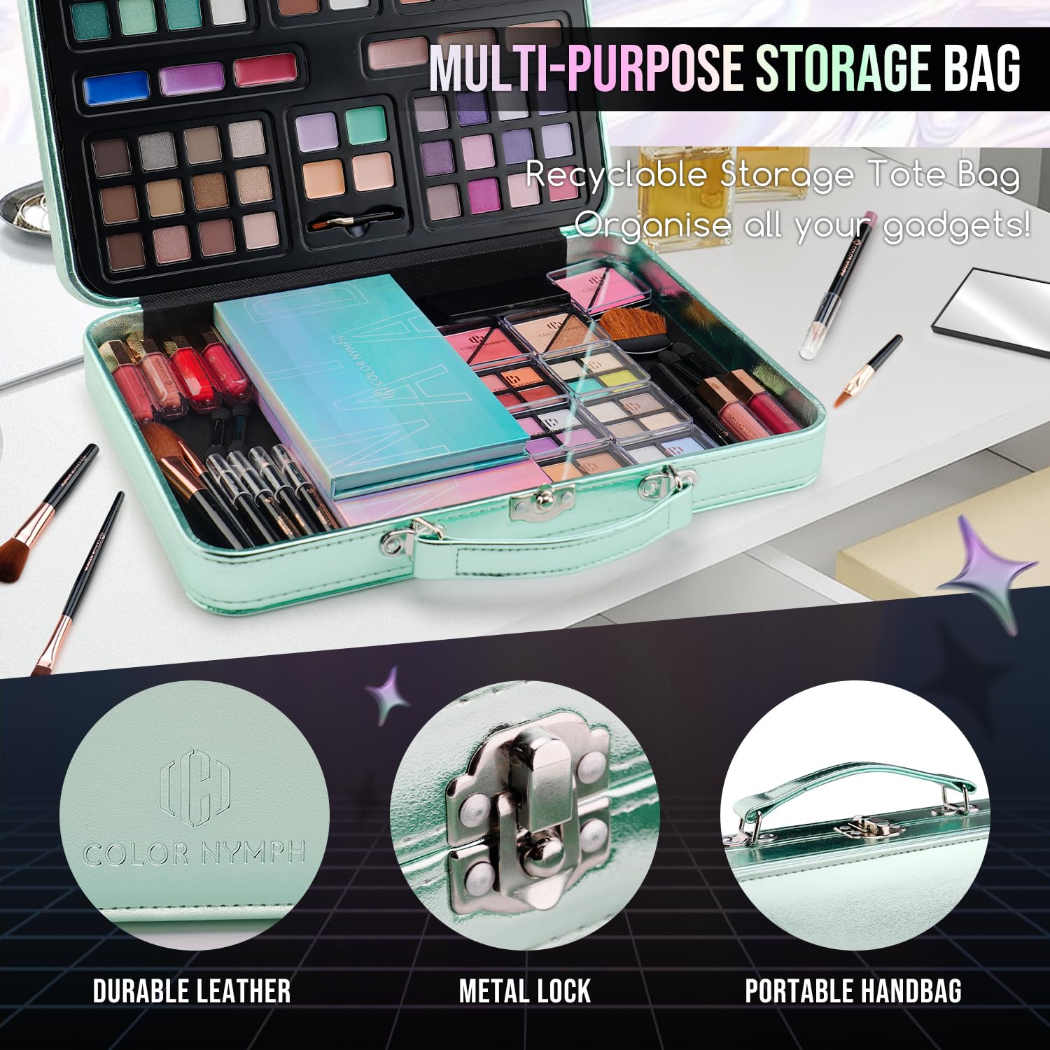 Color Nymph 4-pc brush set for precise application