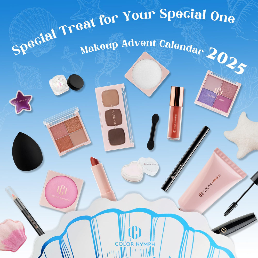 Color Nymph Advent Calendar blue packaging image; premium unboxing appeal for holidays.