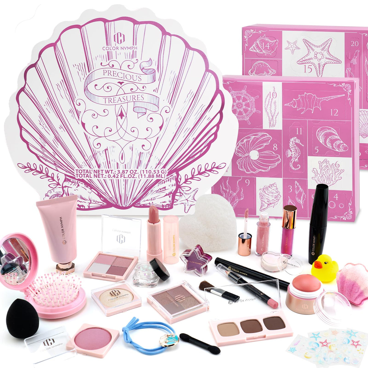 Color Nymph Advent Calendar 2025 opens to reveal 24 daily beauty surprises for festive rituals.