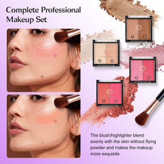 Color Nymph makeup kit blush palette enhances natural radiance for fresh cheeks