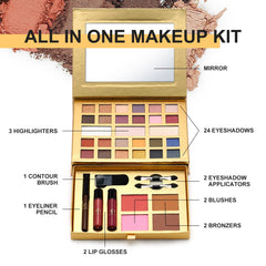 Color Nymph All-in-One Makeup Kit compact case highlights travel-friendly design for on-the-go beauty.