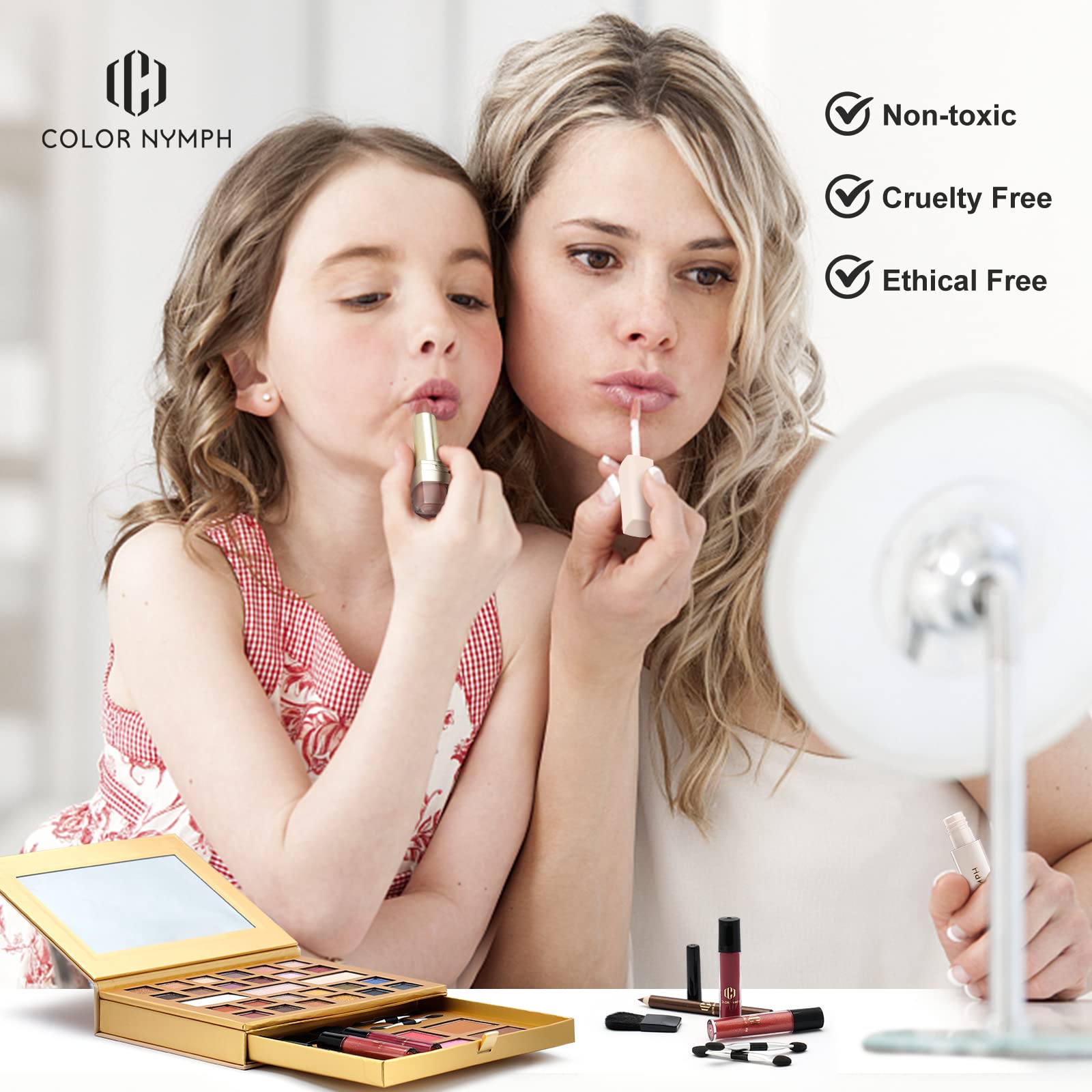 Color Nymph lip gloss swatches offer glossy hydration and versatile lip shades.