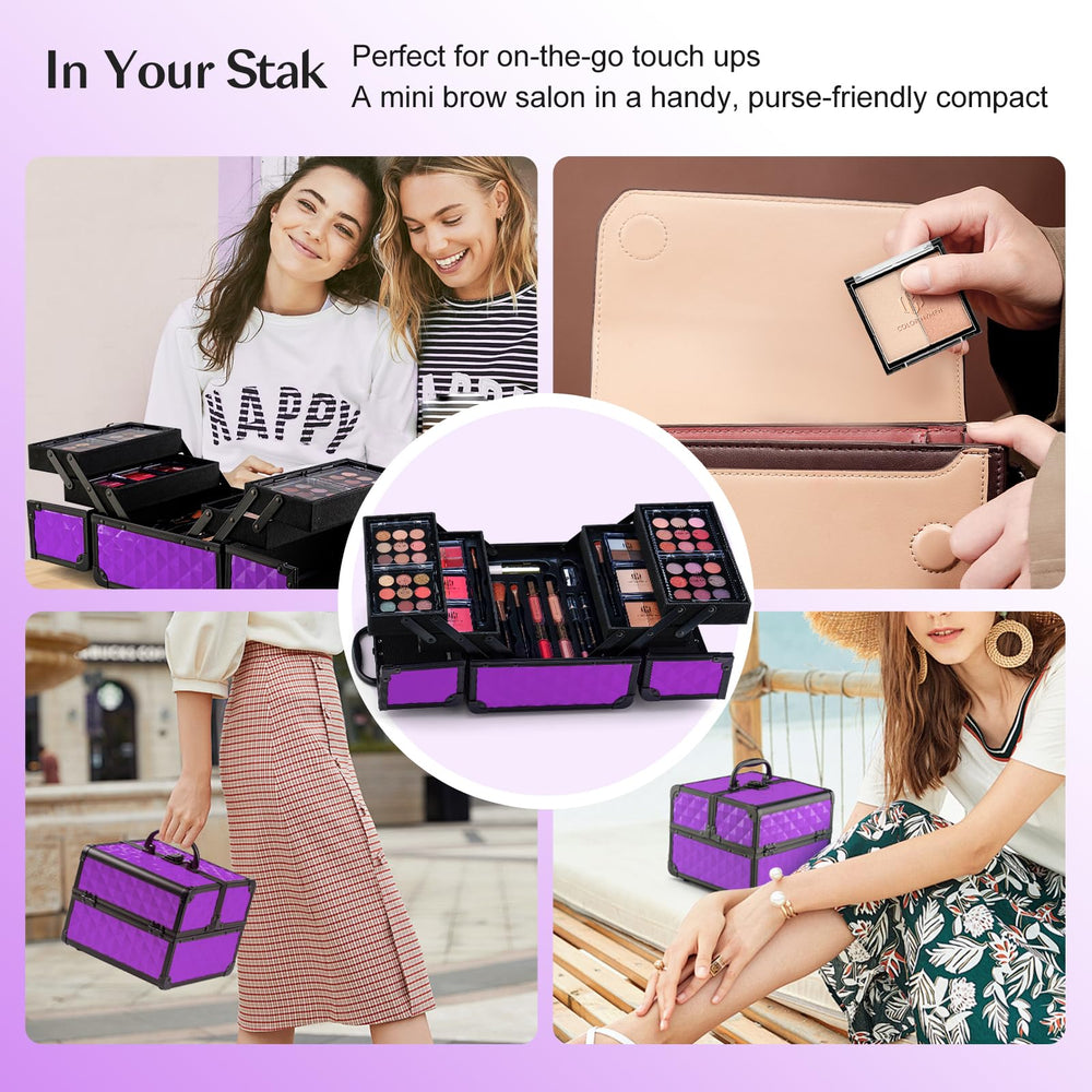 Color Nymph makeup kit travel train case keeps makeup organized on trips