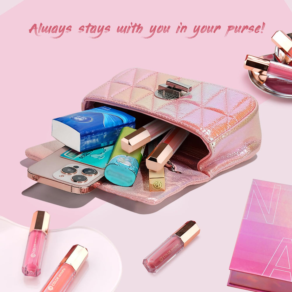 Color Nymph elegant gift box lip glosses make a thoughtful birthday present.