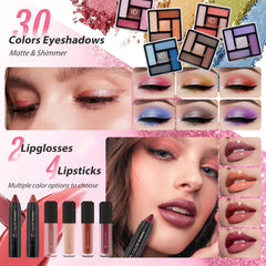 Color Nymph eye shadow palette pink with 30 shades for day-to-night looks