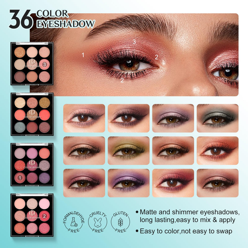 Color Nymph eyebrow powder set for defined brows and effortless shaping