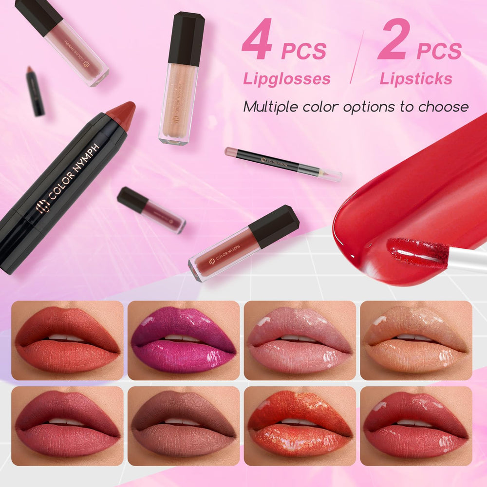Color Nymph lipstick set pink offers bold color options for expression