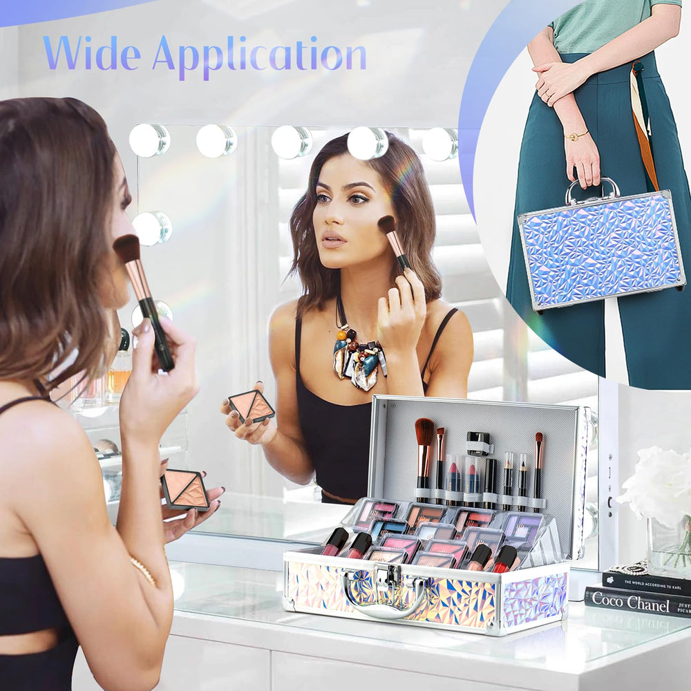 Color Nymph makeup brushes set includes essential tools for even, quick application.
