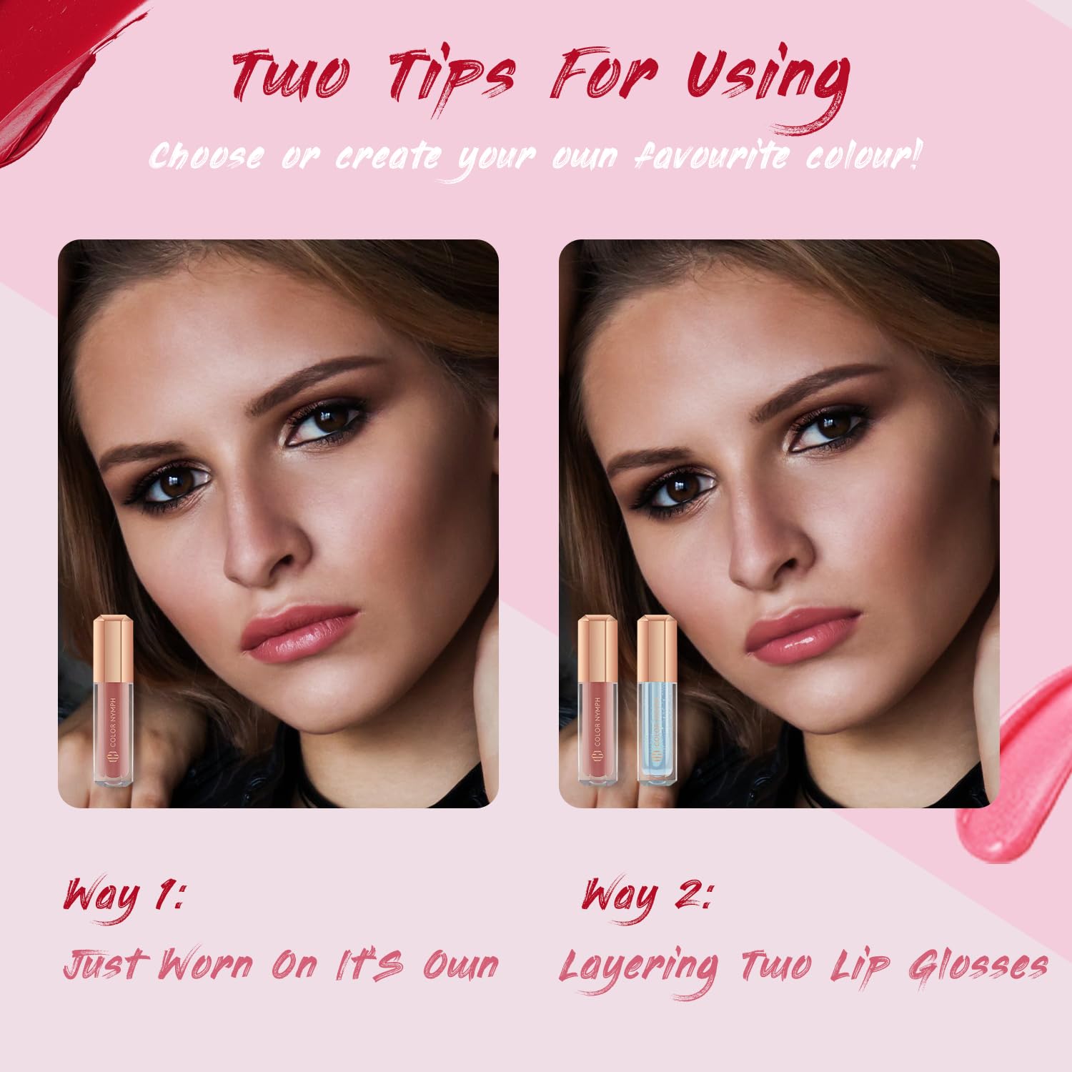 Color Nymph makeup-education glosses encourage experimentation and skill building.