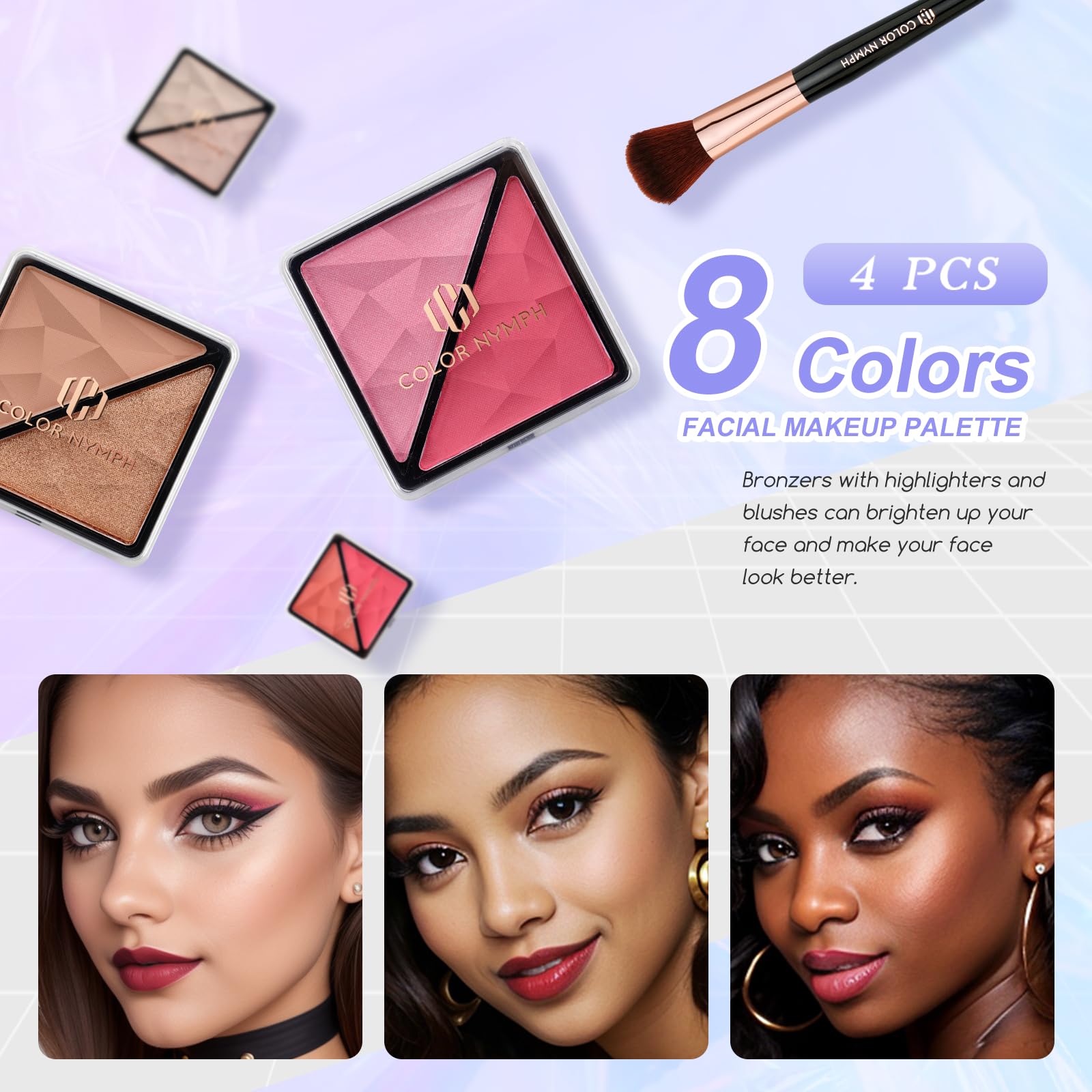 Color Nymph mascara and eyeliner set helps define eyes with smooth, reliable application.