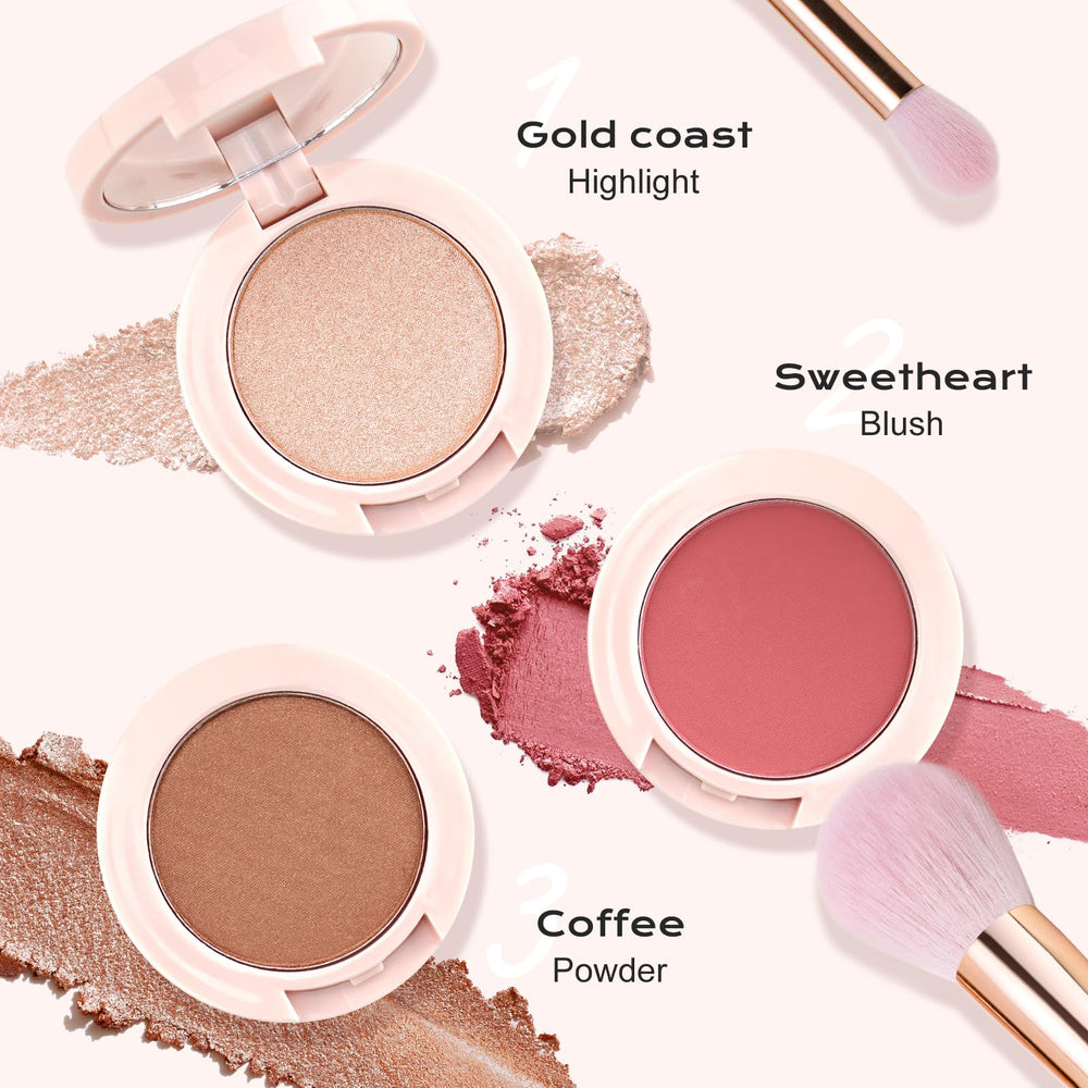 Color Nymph Palette includes a blush brush for easy blending and application.