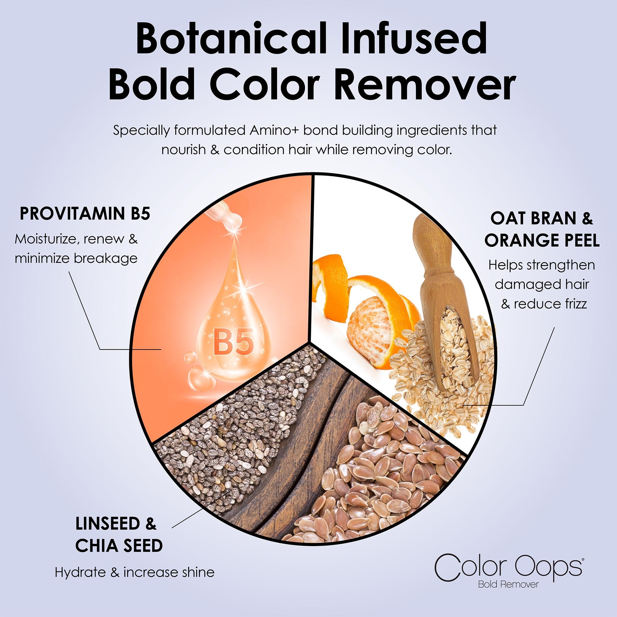 Color Oops Bold Remover application process; step-by-step color lift guidance.