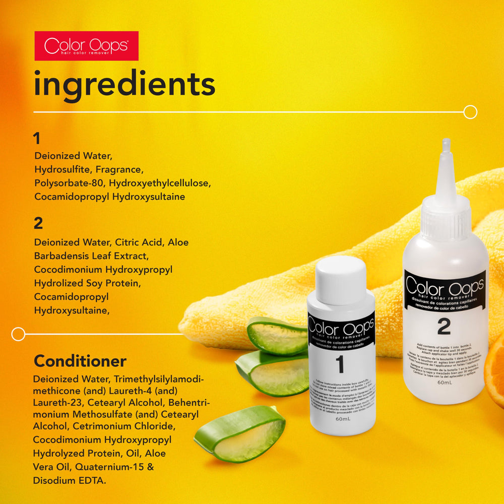 Color Oops packaging highlights two-pack bundle with nourishing formula.