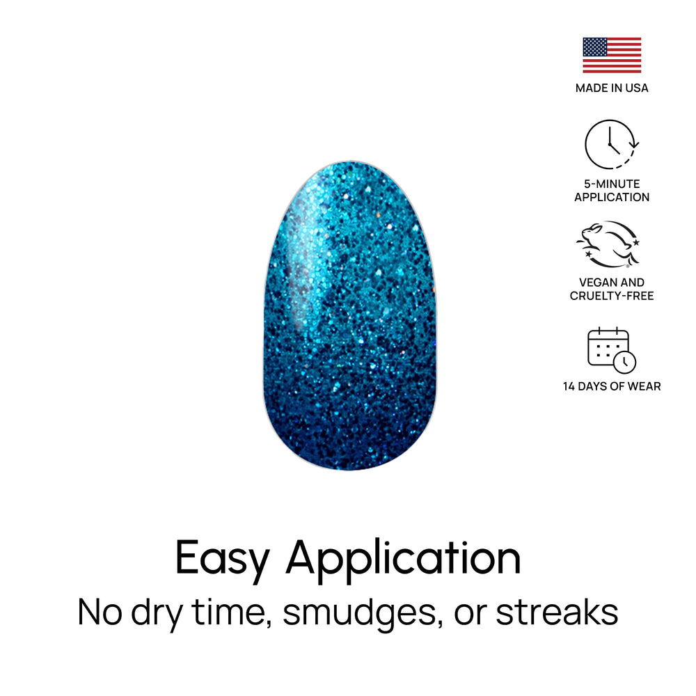 Color Street High Tide patented real nail polish strips made in the USA.