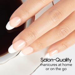 Color Street Meet Me in Paris clear overlay application showing quick at-home use