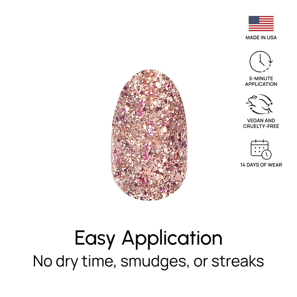 Color Street Tokyo Lights easy peel and apply for fast manicures.