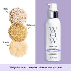COLOR WOW carb complex texture close-up illustrating lightweight filler and volume benefit