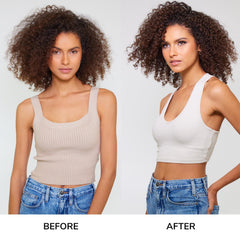 COLOR WOW applied to wet curls demonstrating slip and detangling benefit