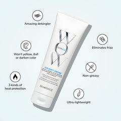 COLOR WOW conditioner cream on fingers demonstrating lightweight slip and detangling benefit for fine hair