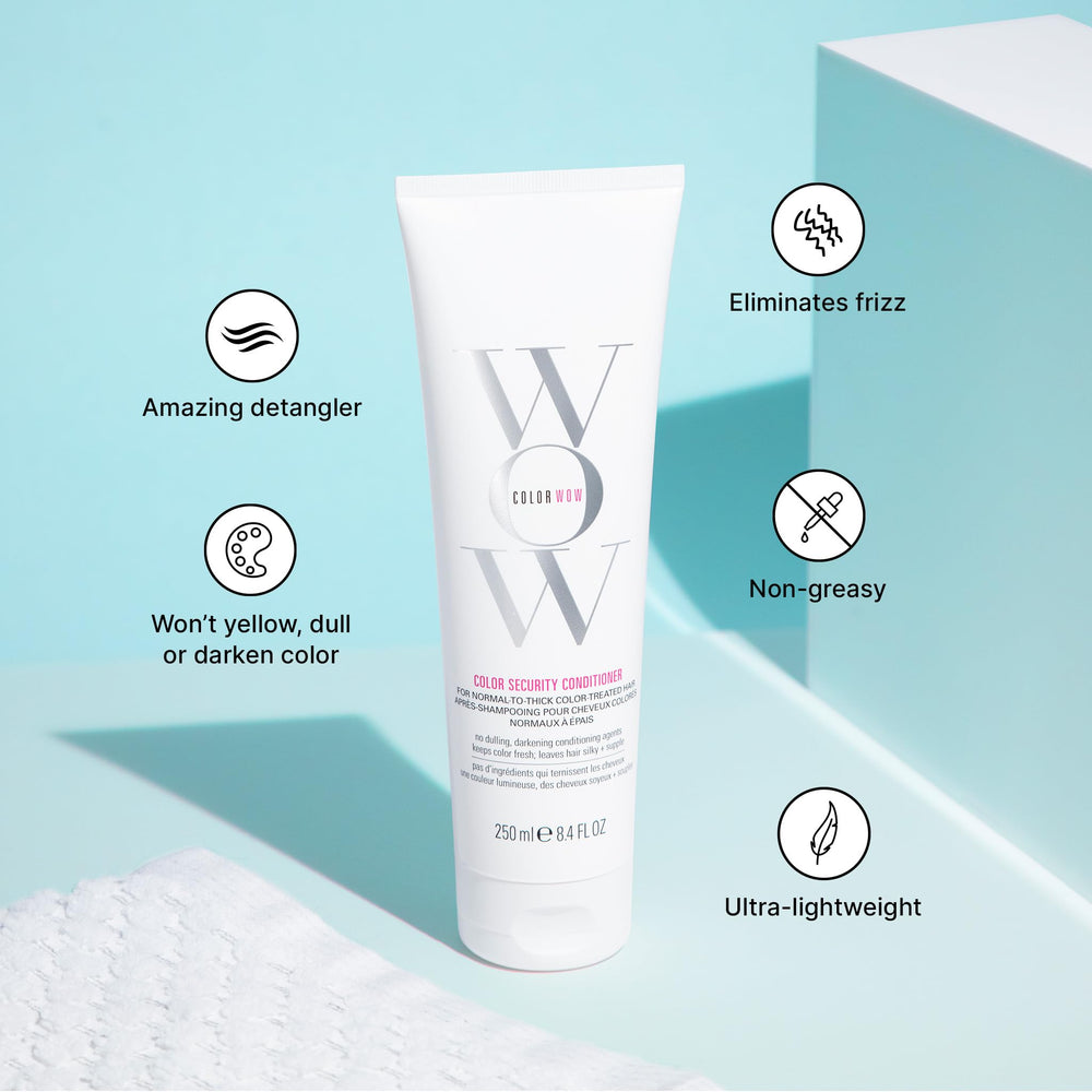COLOR WOW conditioner cream showing lightweight texture for hydration