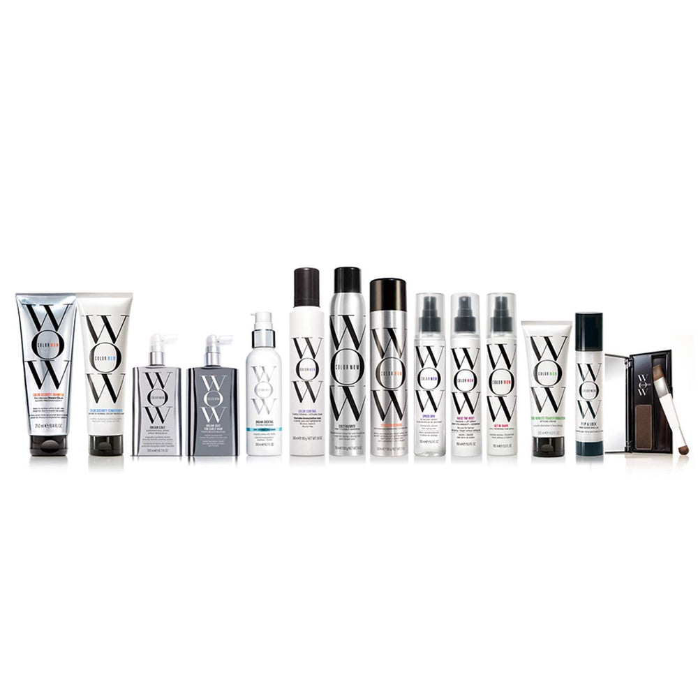 COLOR WOW conditioner applied in salon demonstrating detangling and glossy finish benefits