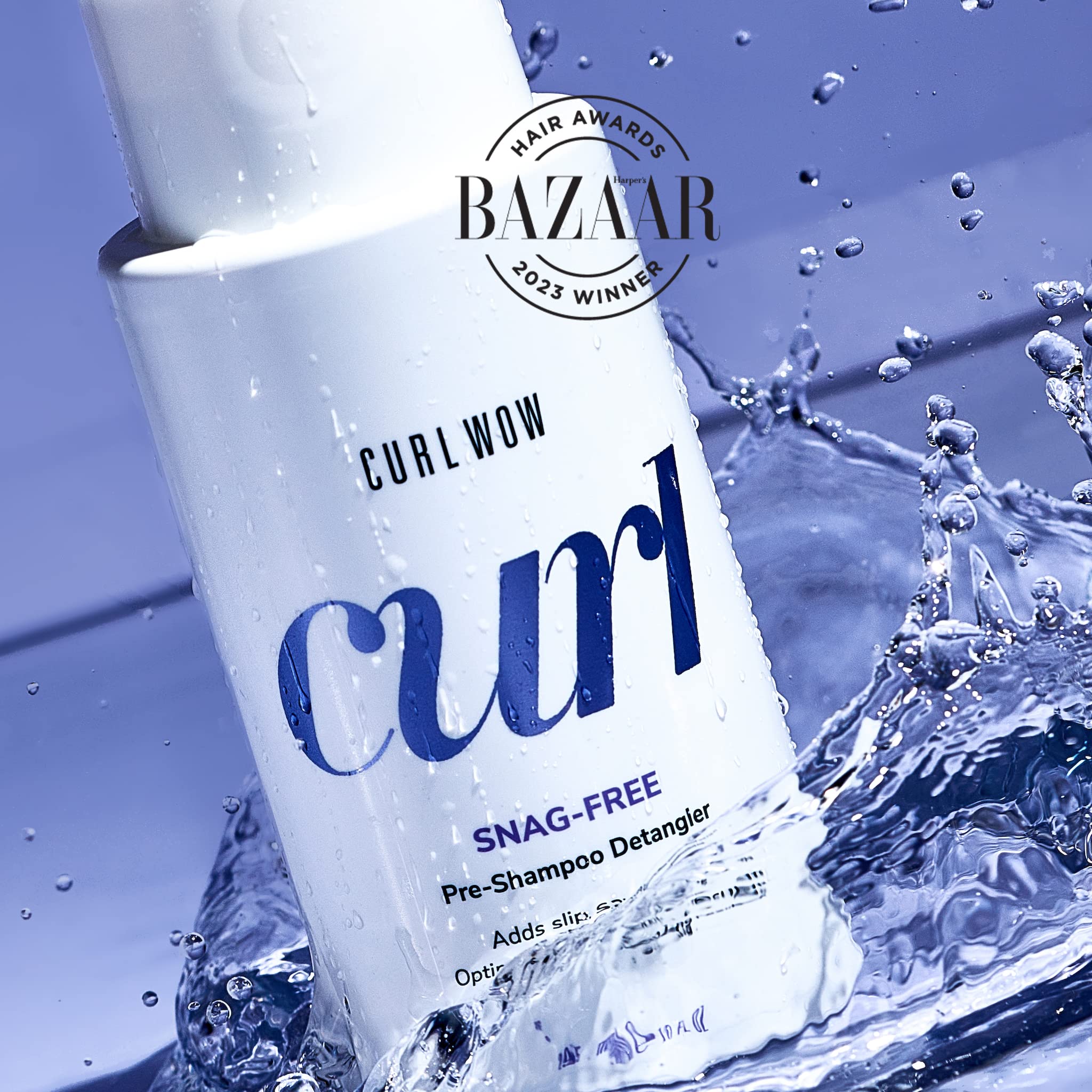 Close-up of product texture on fingers highlighting COLOR WOW smooth slip for detangling
