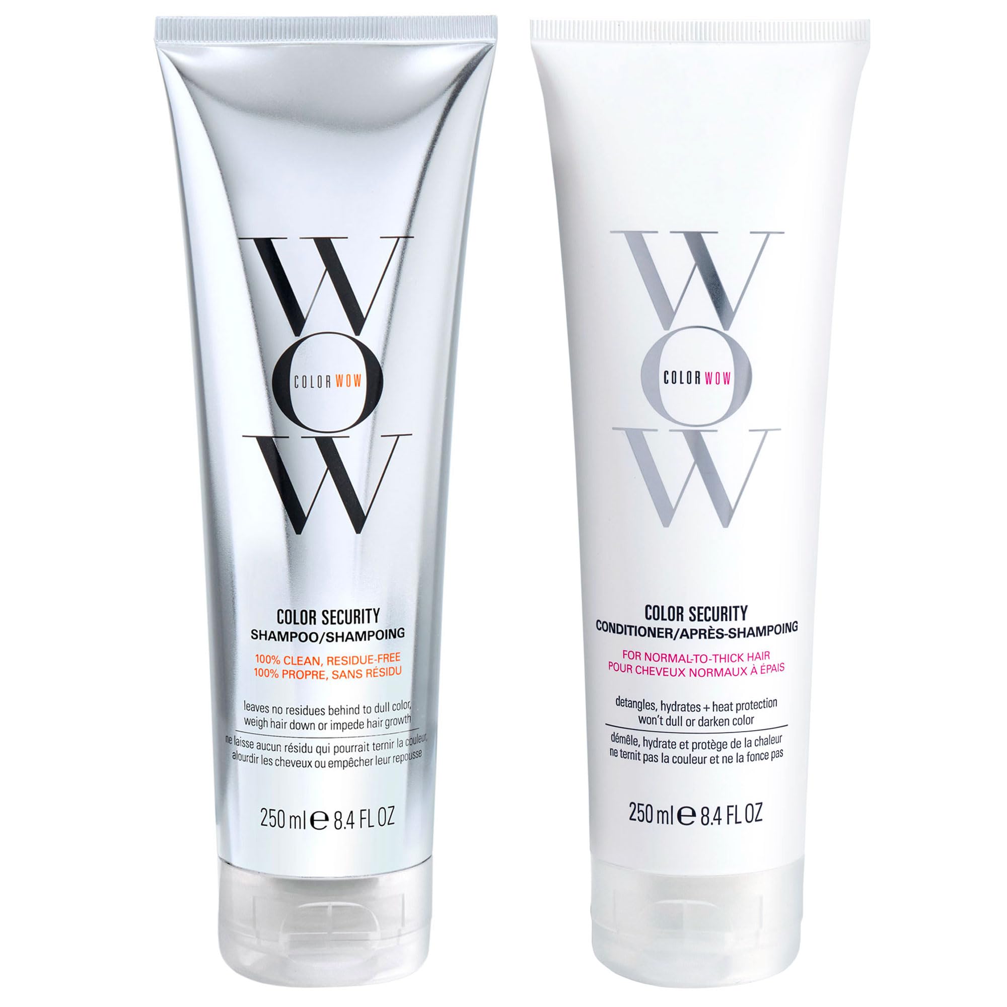 COLOR WOW front packaging showing duo and benefit of color protection