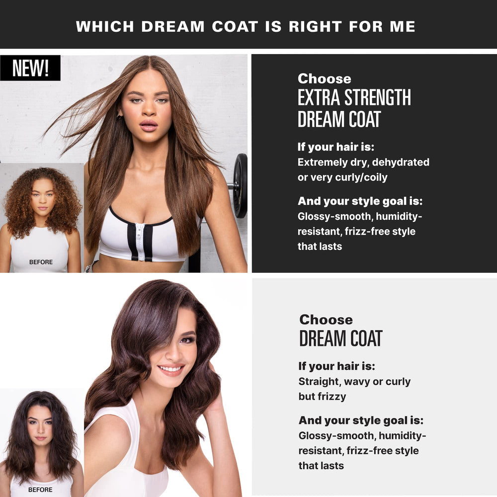 COLOR WOW blow-dry result with glassy smooth finish and frizz control