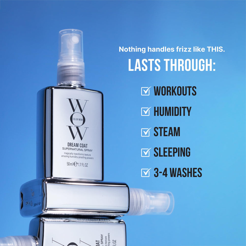 COLOR WOW Dream Coat close-up of smoothed hair cuticle, highlights sealed surface and shine