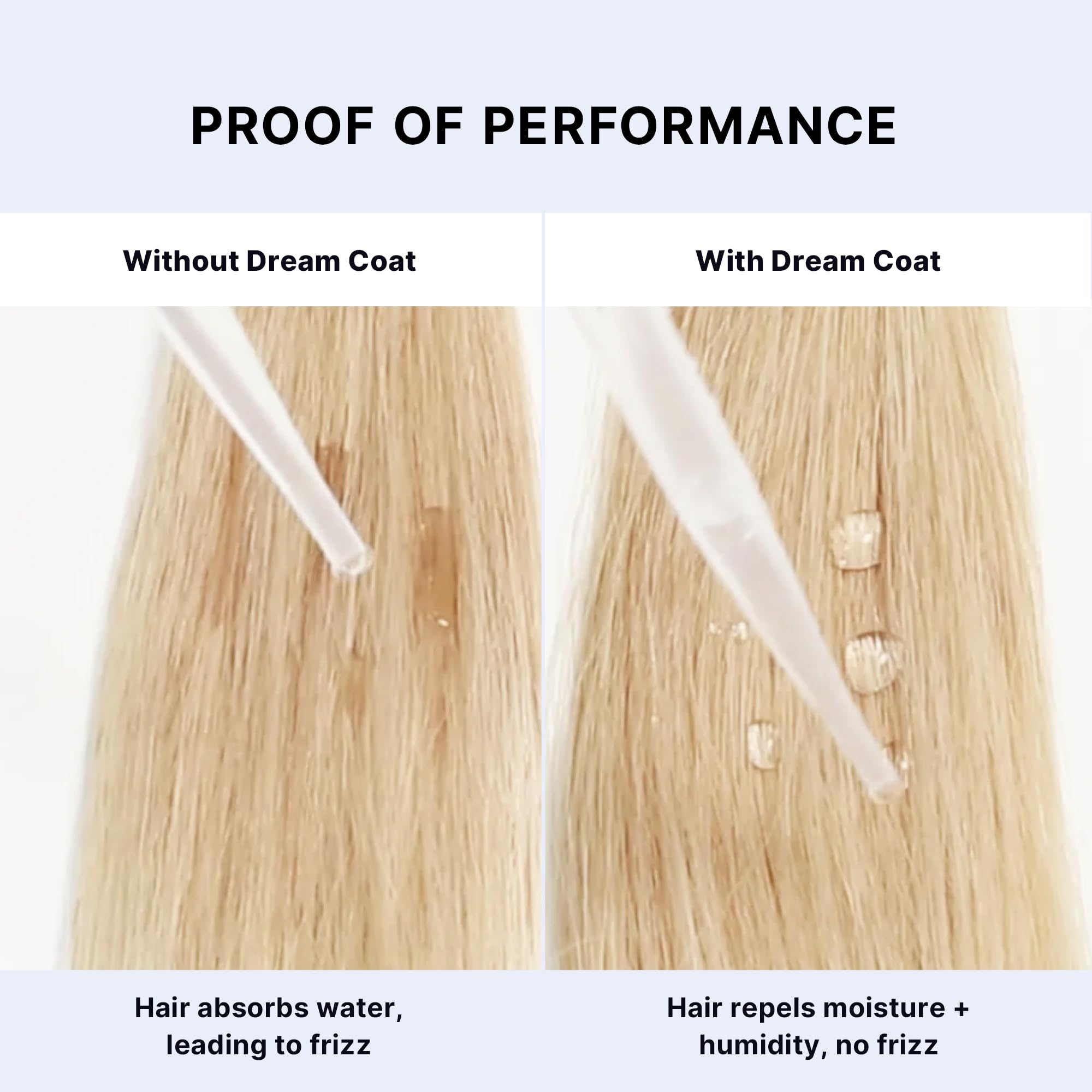 COLOR WOW mist demonstration producing an ultra-fine, non-greasy finish