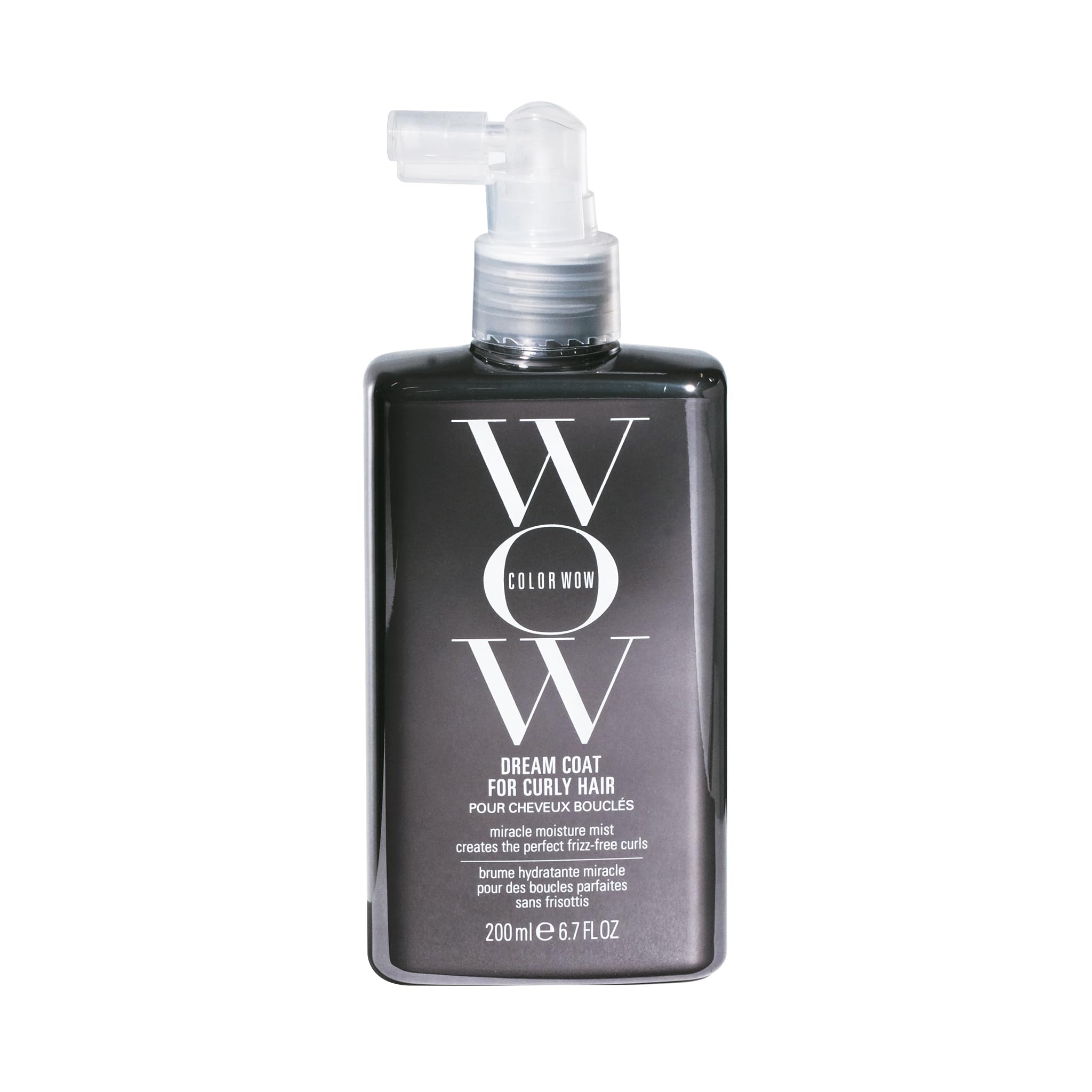 COLOR WOW front bottle showing label and benefit of frizz control