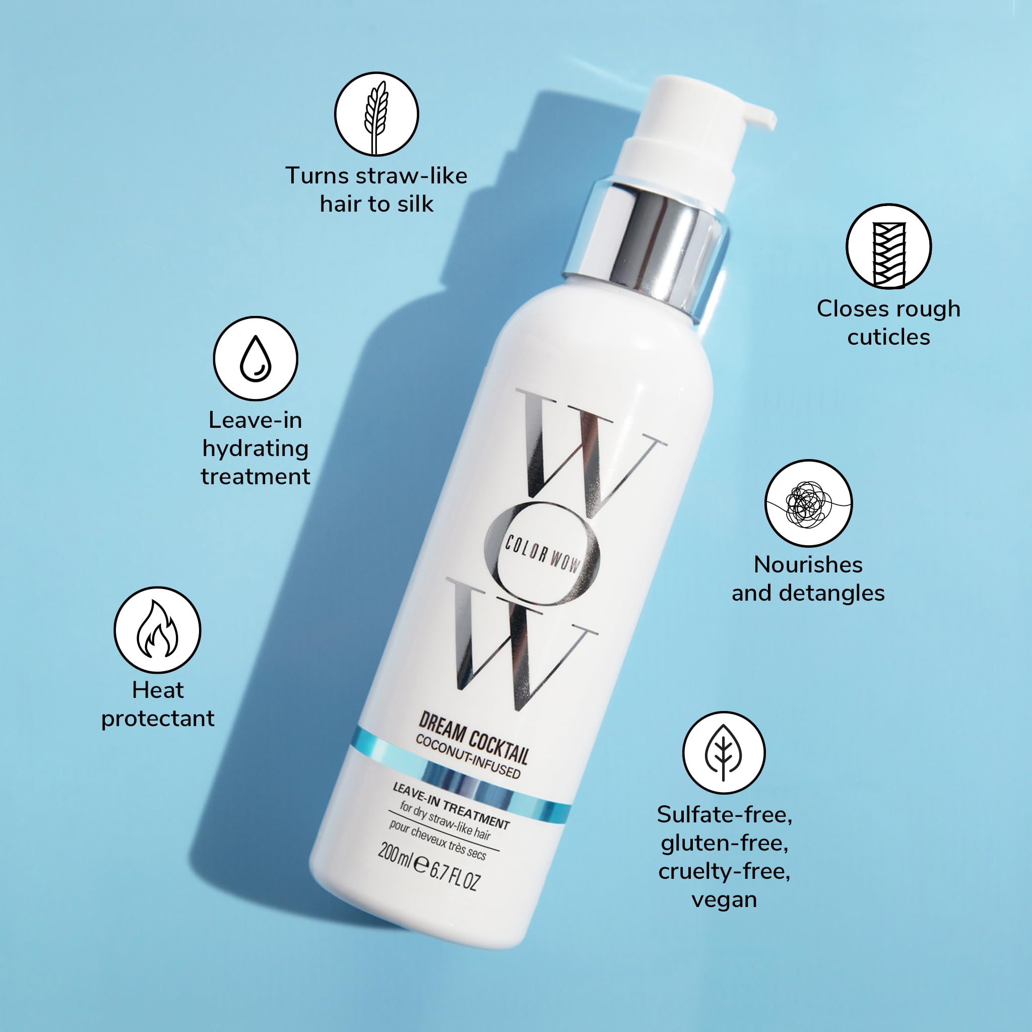 COLOR WOW pump dispensing creamy texture for smooth application benefit