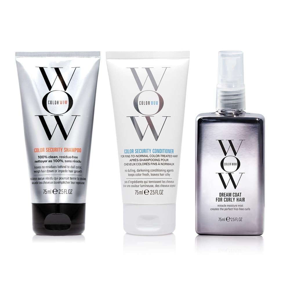 COLOR WOW kit front packaging showing travel-size bottles for easy portability