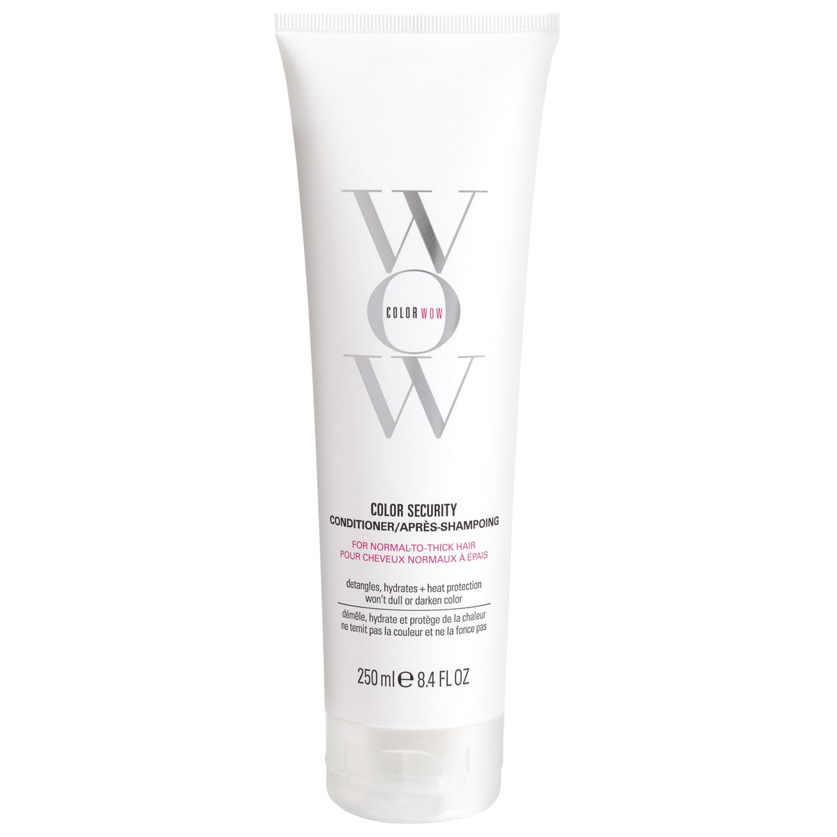 COLOR WOW front packaging showing bottle and label, highlights color-safe benefit