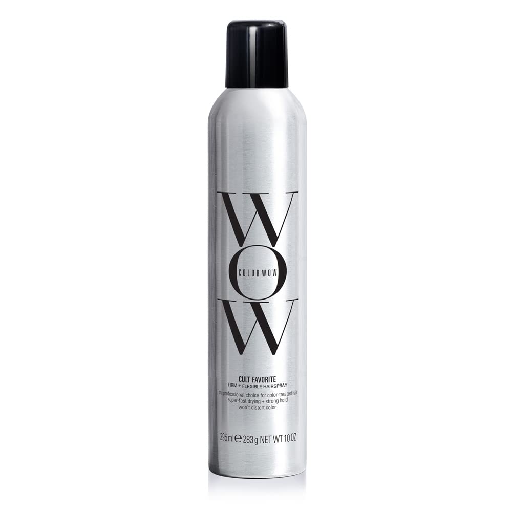 COLOR WOW front packaging showing lightweight hairspray and benefits